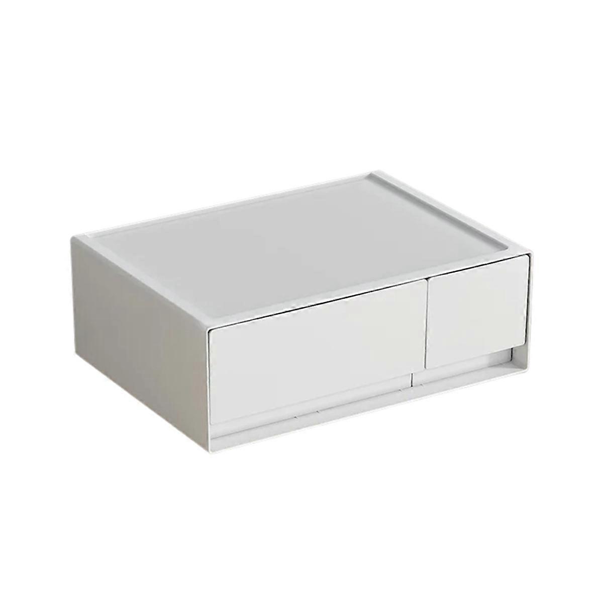 Desktop Organizer Large Capacity Drawer Storage Box,2 Drawer
