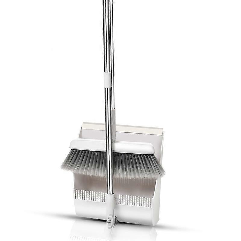 Standing Rotatable Broom and Dustpan Set Folding Standing Dustpan