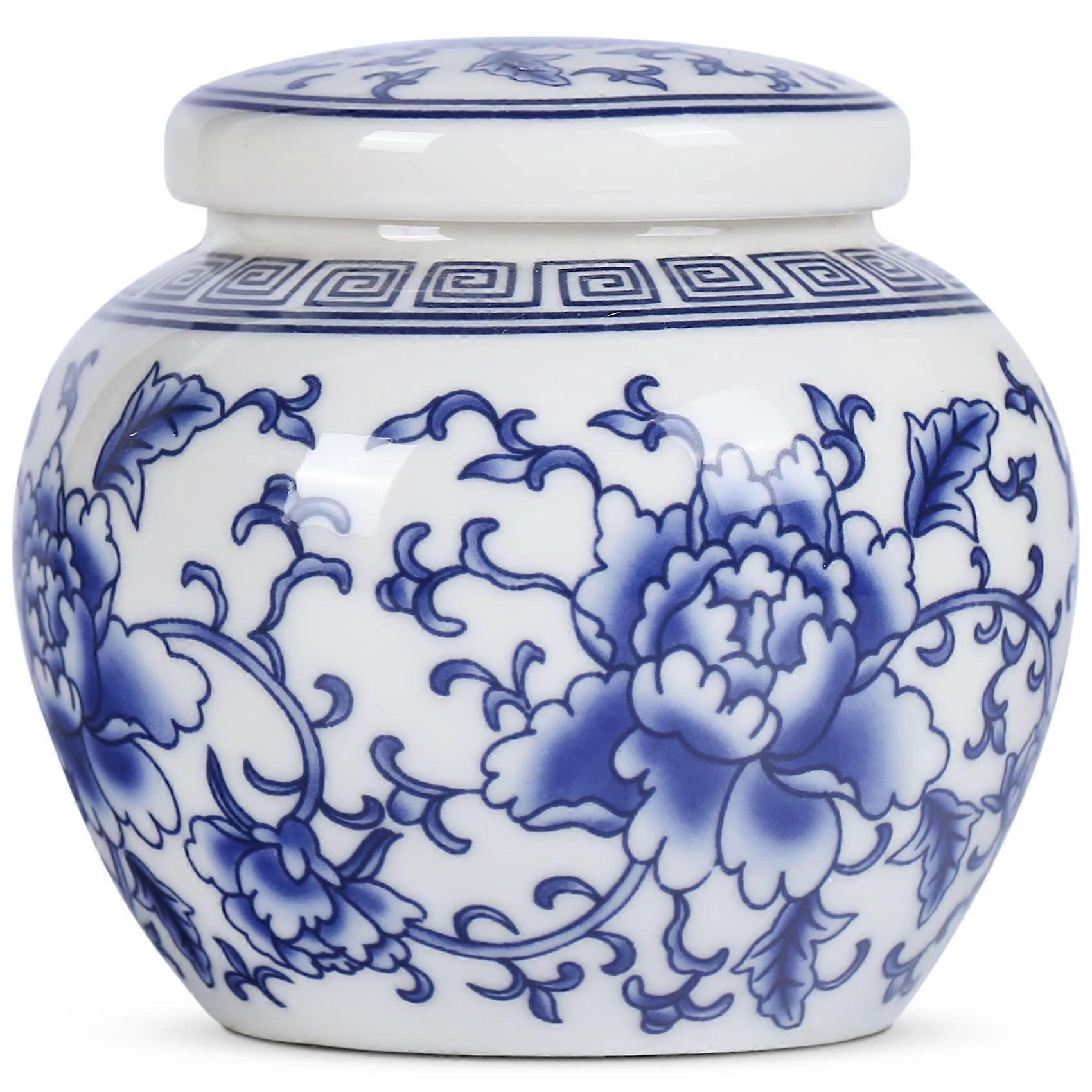 Small Ginger Jar for Tea Storage and Home Decorative
