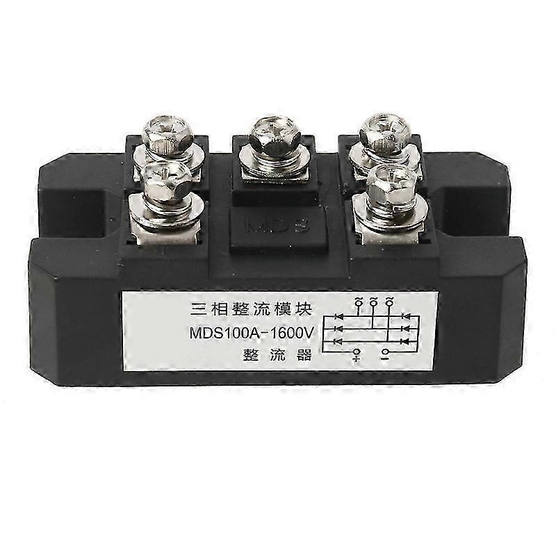 MDS100-16 Bridge Rectifier 100A 1600V 3-Phase Diode Bridge Rectifier Copper Bottom Plate Rectification Module