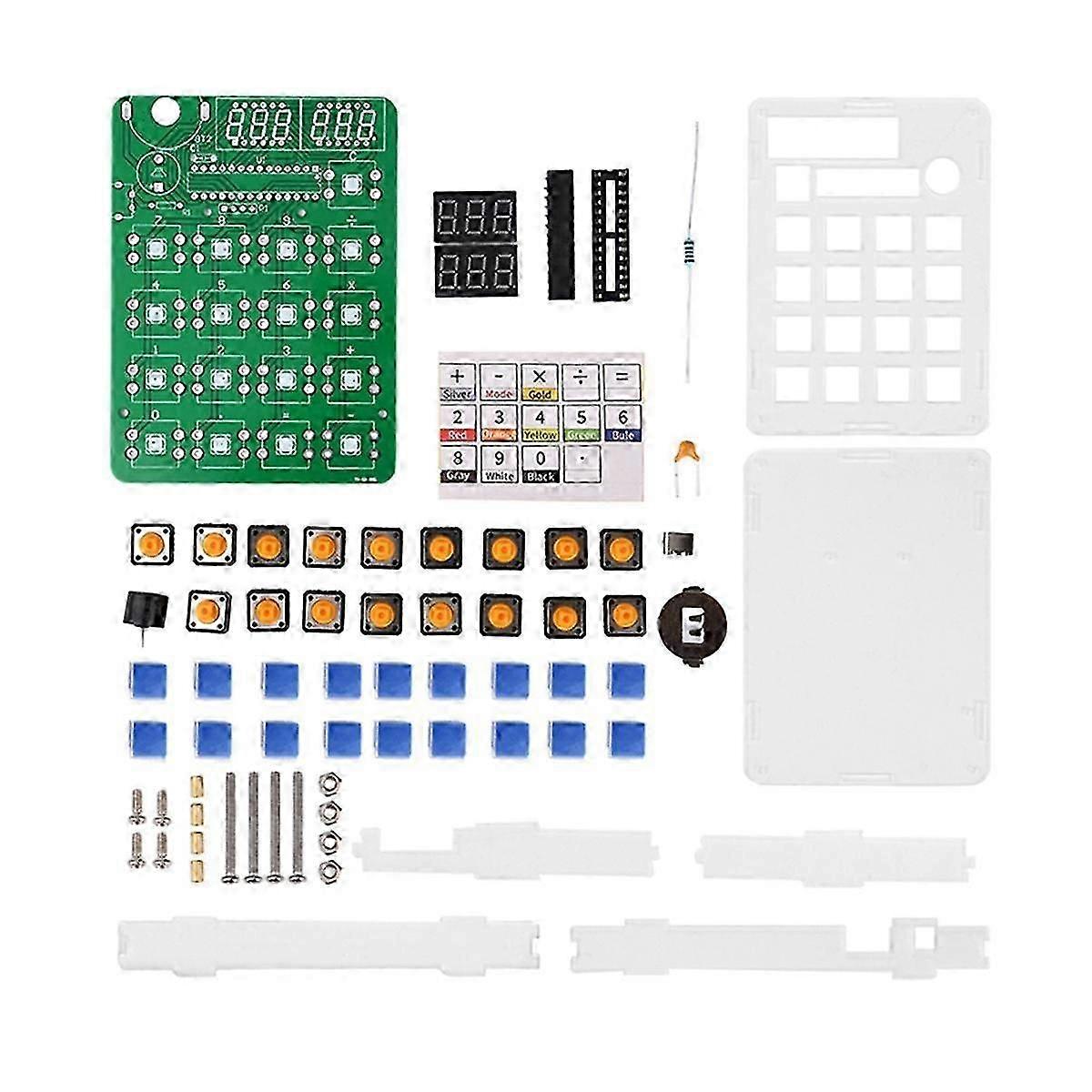 Diy Calculator Electronic Production Kit 51 Microcontroller Teaching Experiment Welding Practice Diy Module