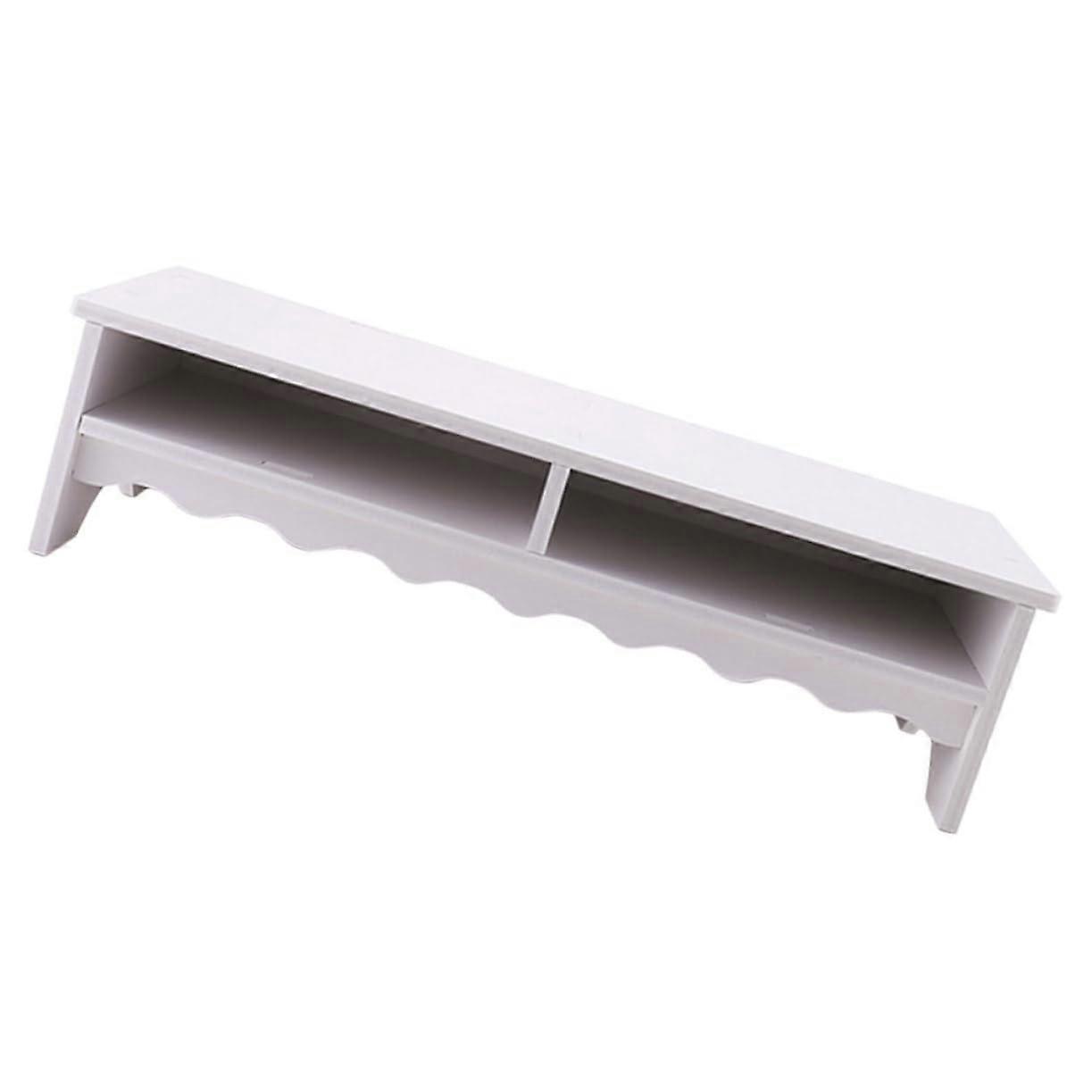 Dual Layer Monitor Riser Stand with Storage Compartment Desktop Organizer for Laptop and Computer Screens