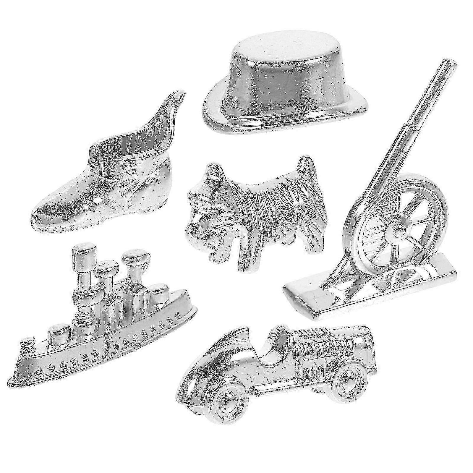 1 Set Game Pieces Set Replacement Metal Game Pieces Game Replacement Kit