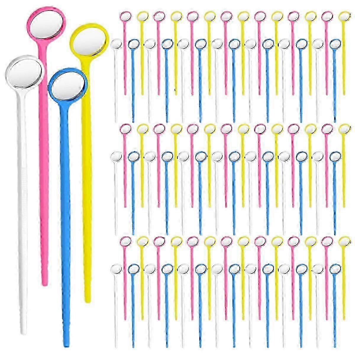 300pcs Disposable Dental Mirrors, Plastic, for Teeth Examination
