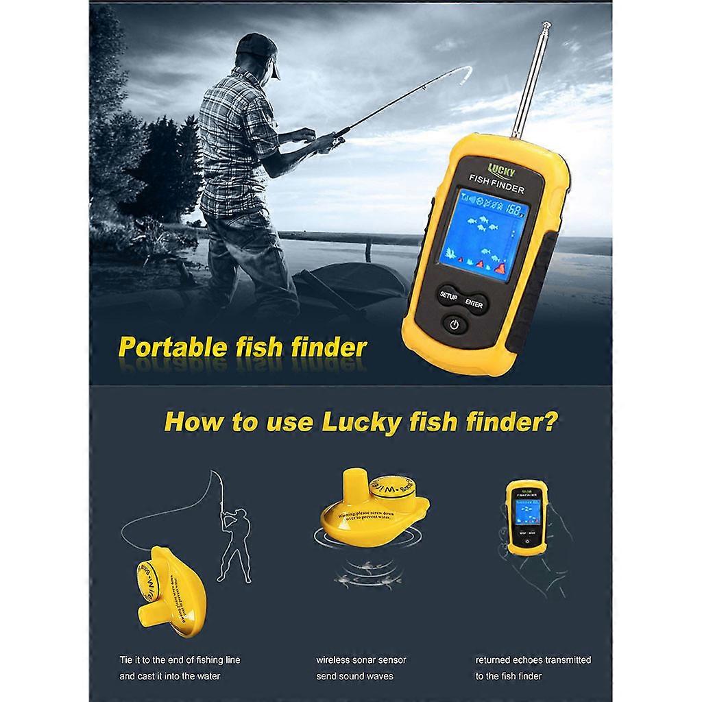 Finder Depth Finder Sonar Alarm Marine Fishfinder Navigation Tools US detec FF