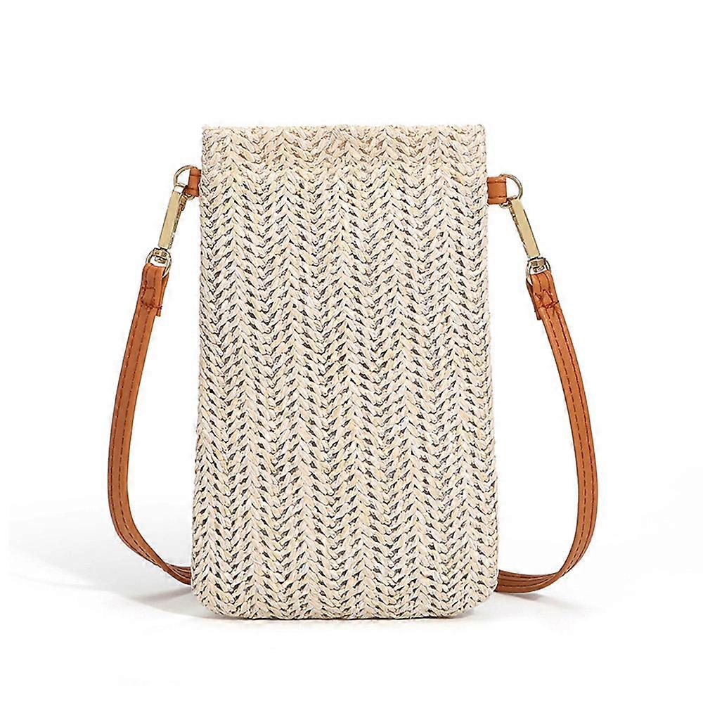 Straw cross body bag, beach bag