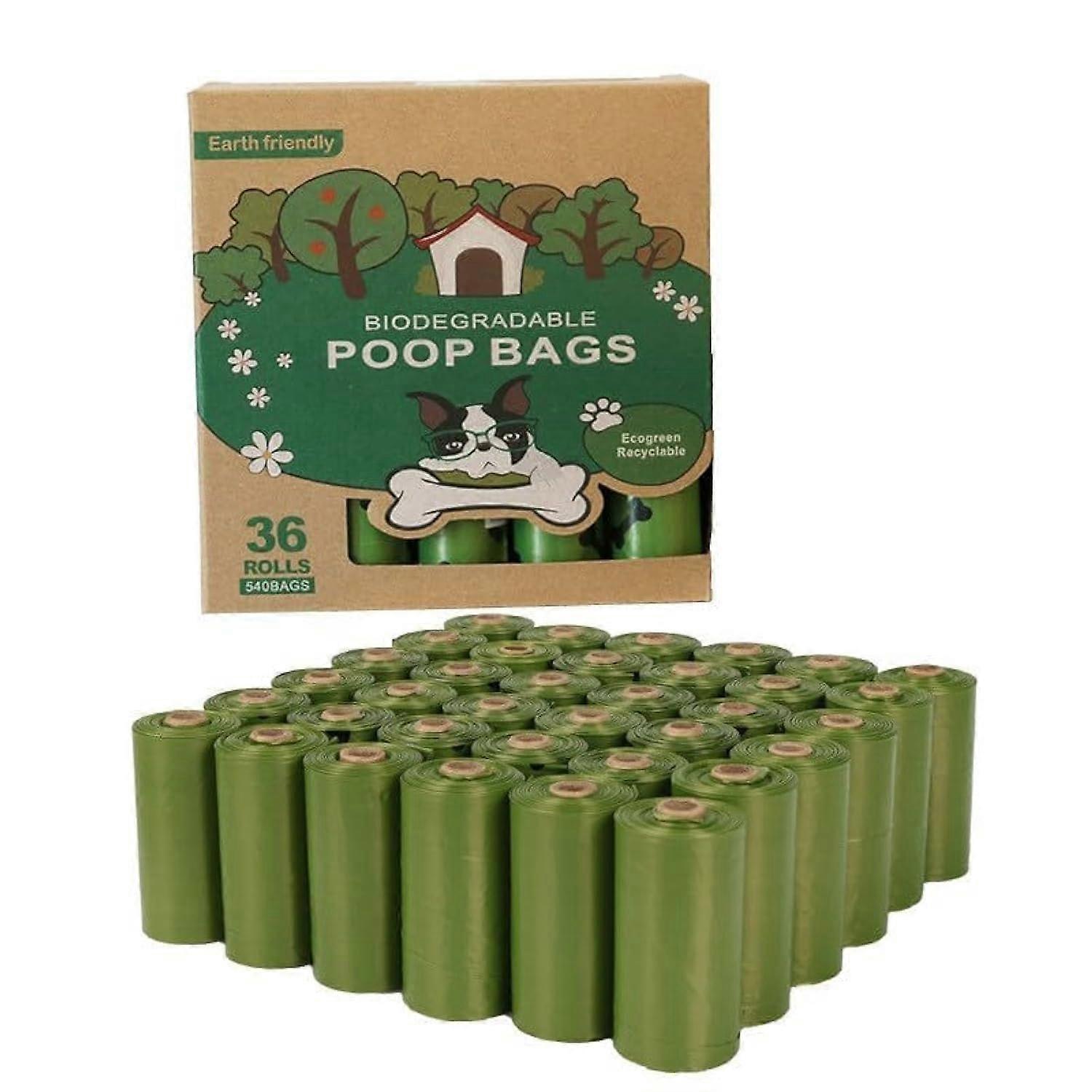 540 Count Pet Waste Bags with Dispenser, LeakProof Dog Poop Bags
