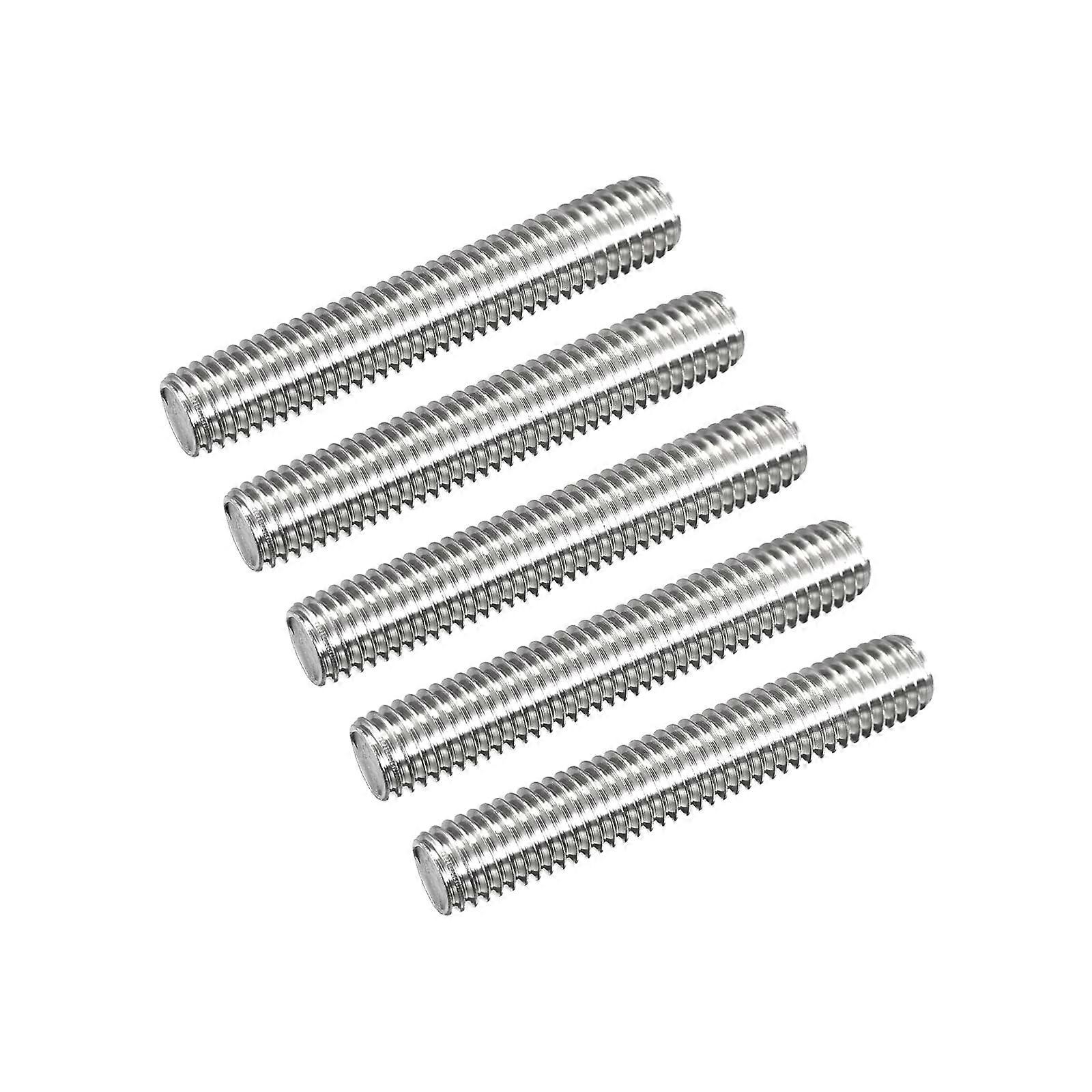 Barra completamente filettata M10 x 60mm Passo filettatura 1,5 mm Acciaio inossidabile 304 Barre filettate destre Borchie 15