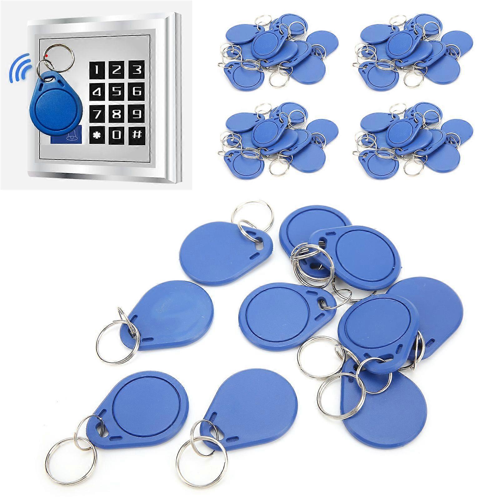 SSRGV 50pcs 13.56MHZ ICCUID Key Tag Repeatedly Rewrite for Access Control Time Attendance Parking Lots