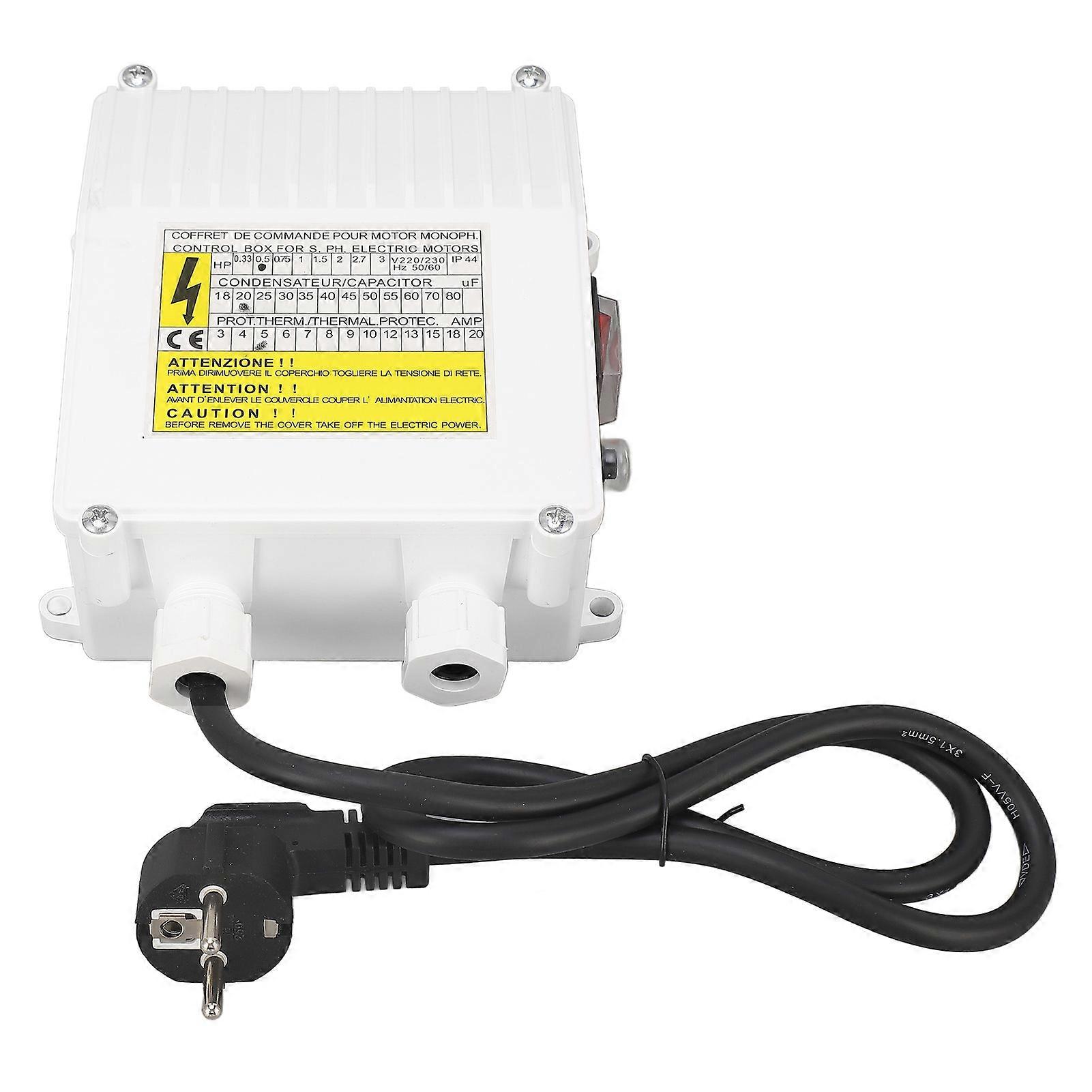 Well Control Box 370W Submersible Pump External Switch Controller with Thermal Protection for Household Industrial