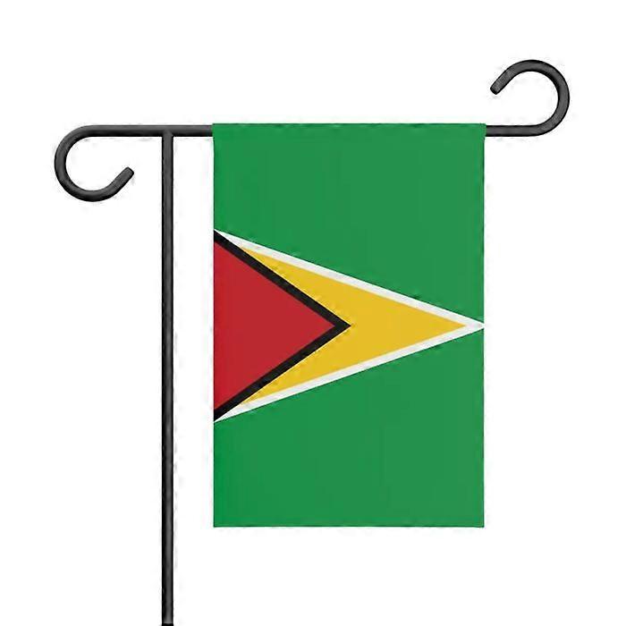Flag - Guyana - 32 x 47.5 cm - Polyester - Double-sided print - Multicolored