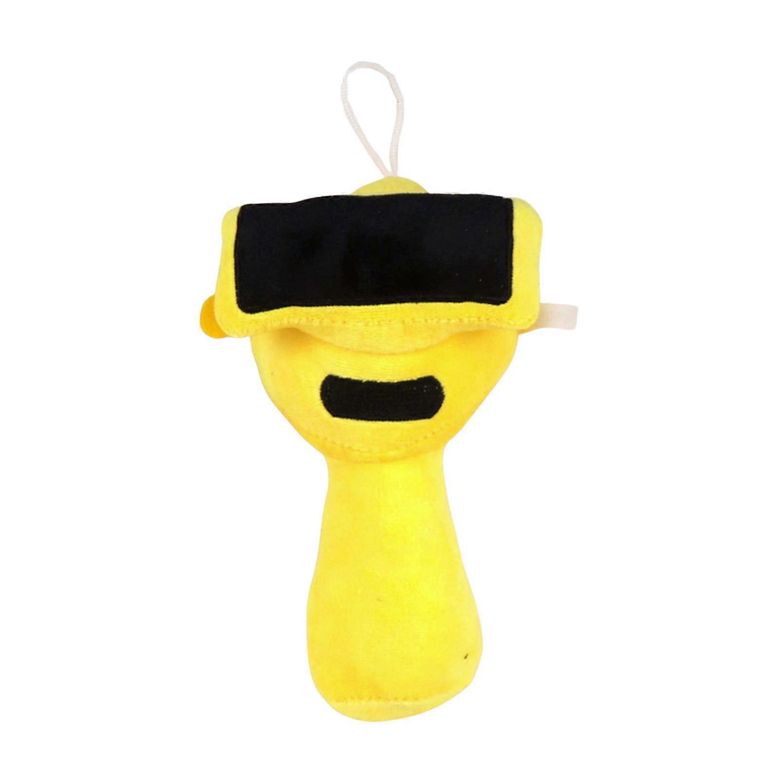 Plush Toy Throw Pillow Handheld Doll Great For Various Ages Fun Birthday Presents Game Peripheral Plush Dolls Yellow