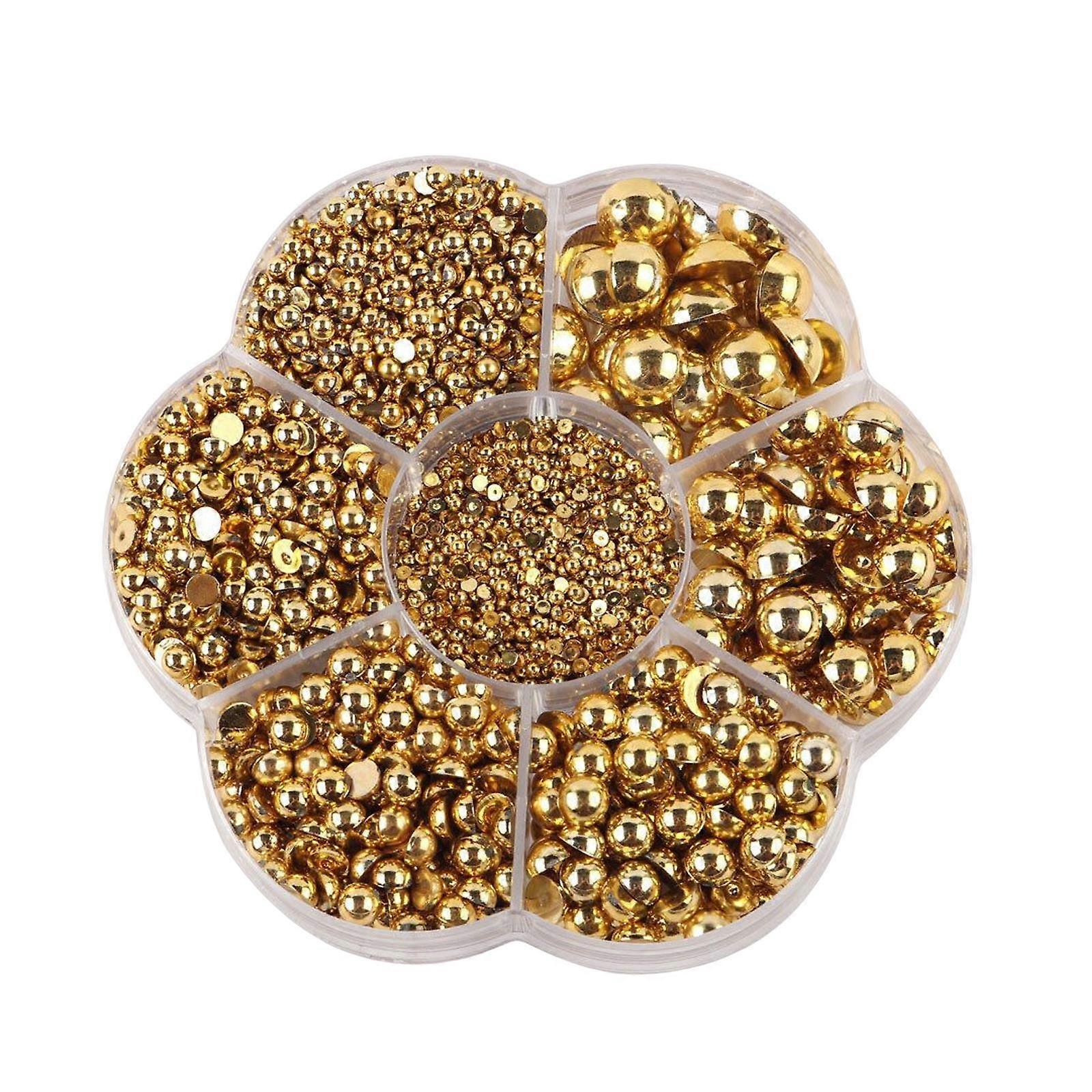 Mixed Size DIY Half Round Pearls Beads for