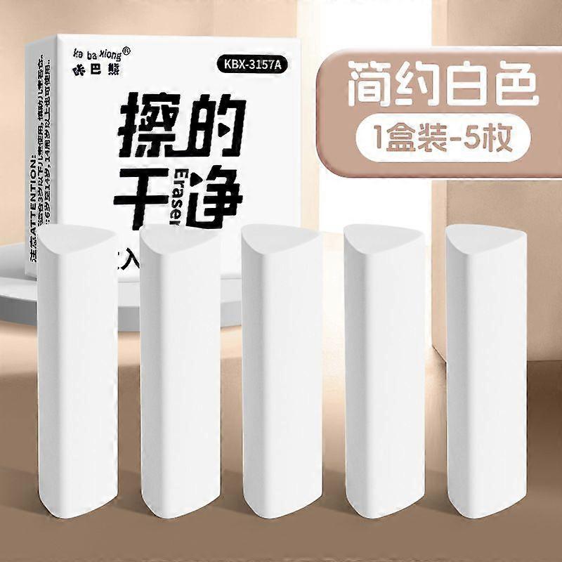 15pcs Triangular Pencil Erasers: Soft White Drawing Art Erasers Sketching Drafting Supplies For School Office Students Artists And Professionals