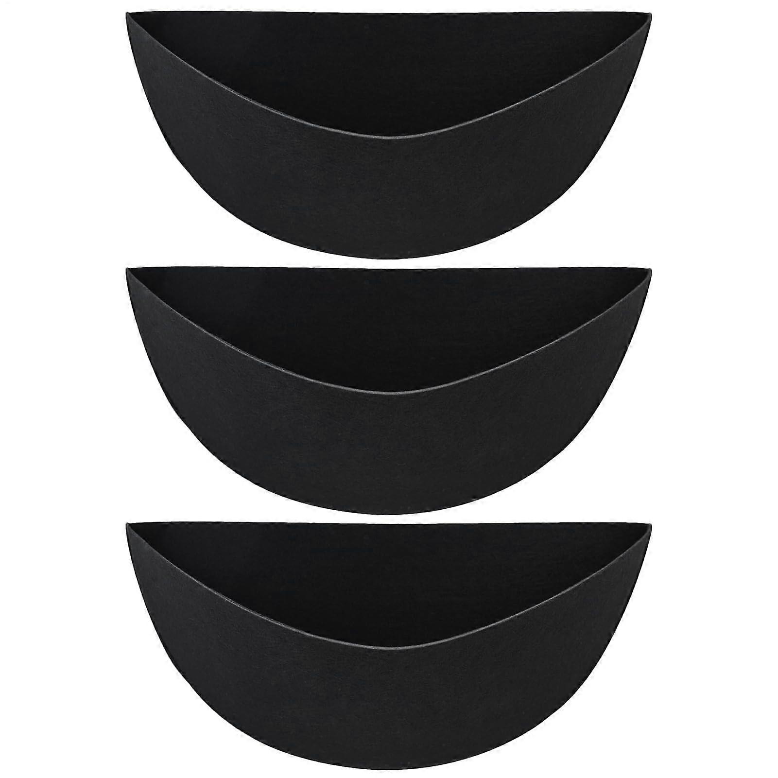 3 pieces 35.6 cm semicircular wall hanging basket felt ert felt fiber replacement ert 35.6 cm Ref: 3997