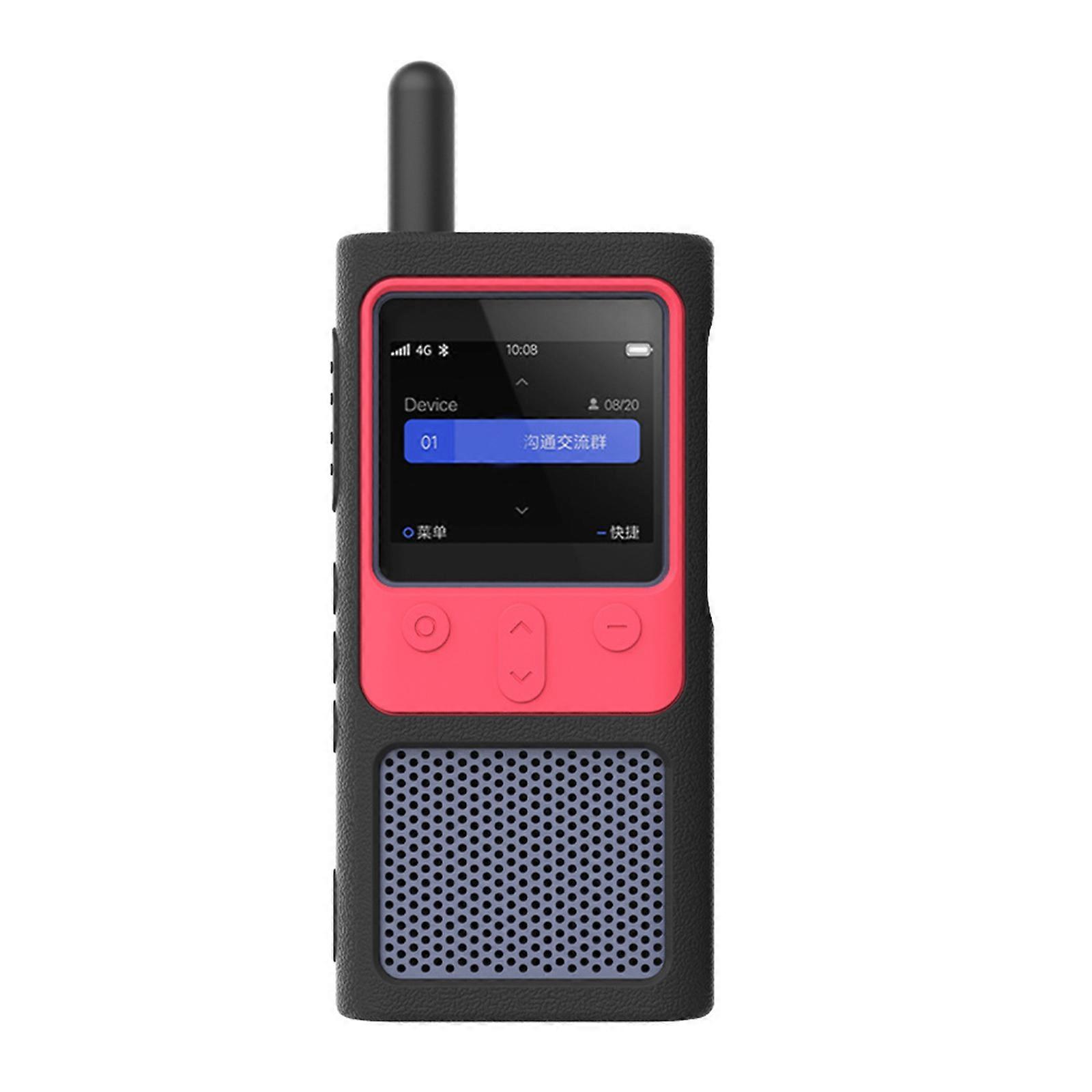 Anti-drop Anti-scratch Interphone Protect for Shell Protective for Case Cover for Mijia for Smart Walkie Talkie 3 Access  Black red