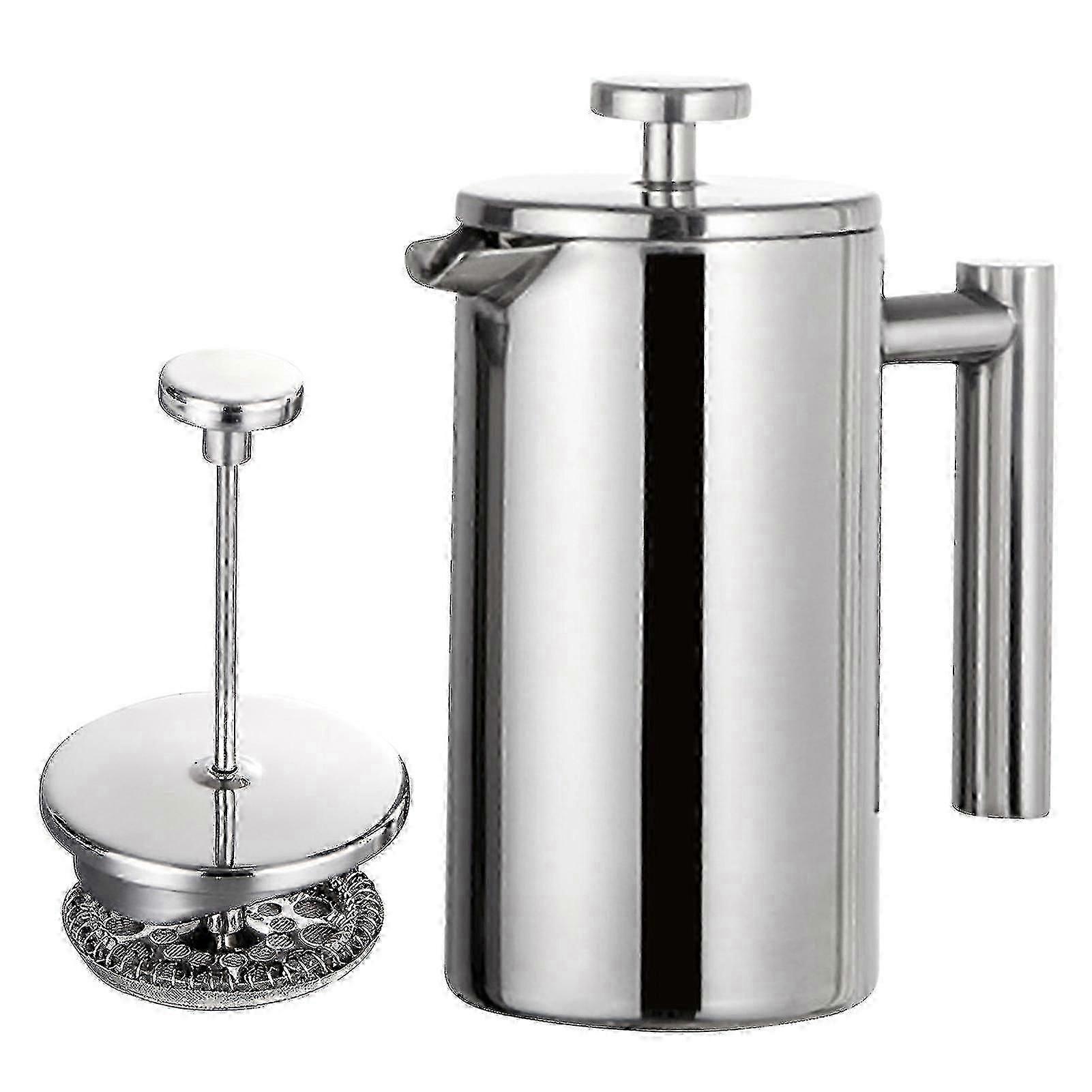 350ml/800ml/1000ml French Press Coffee Maker Stainless Steel Double Walled Insulated Coffee Maker Pot-good