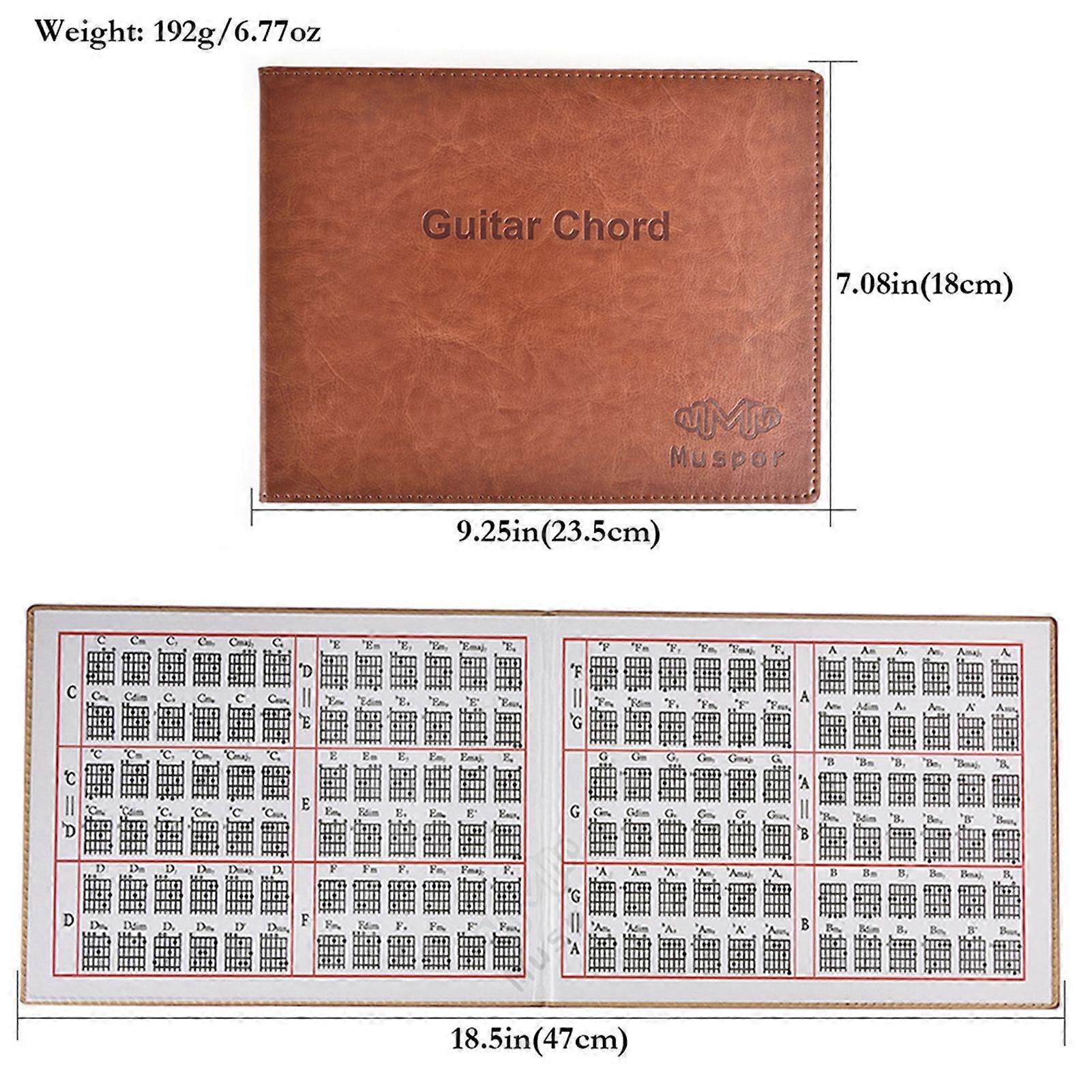 6 String Acoustic / Classical / Electric Guitar Chord Book Paperback Chart