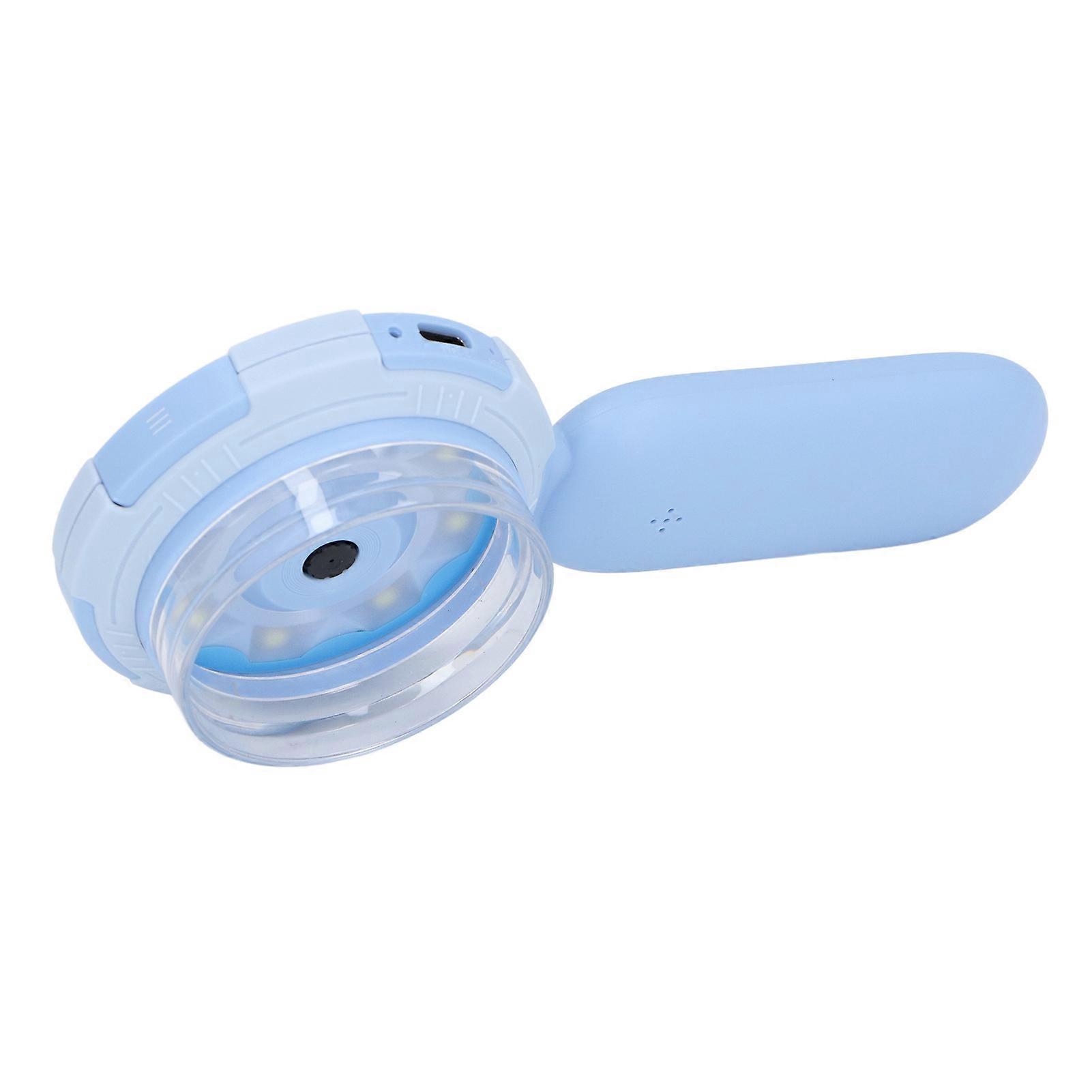 Kids Digital Microscope 2 Inch IPS Screen Manual Focus Digital Zoom Students Handheld Magnifying Glass with LED Lights 