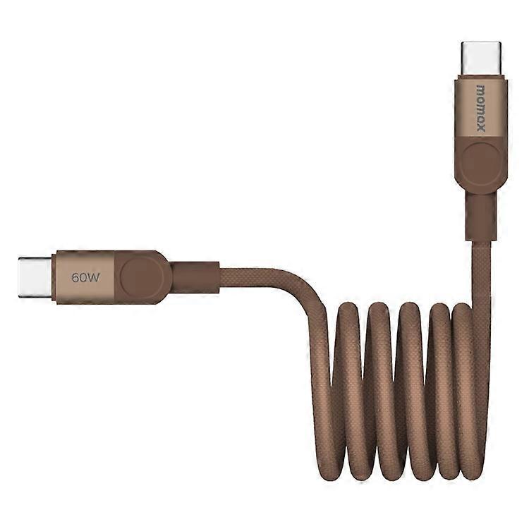 MOMAX Mag.Link 2m 60W Magnetic Braided Fast Charging Cable USB C to USB C Data Cord