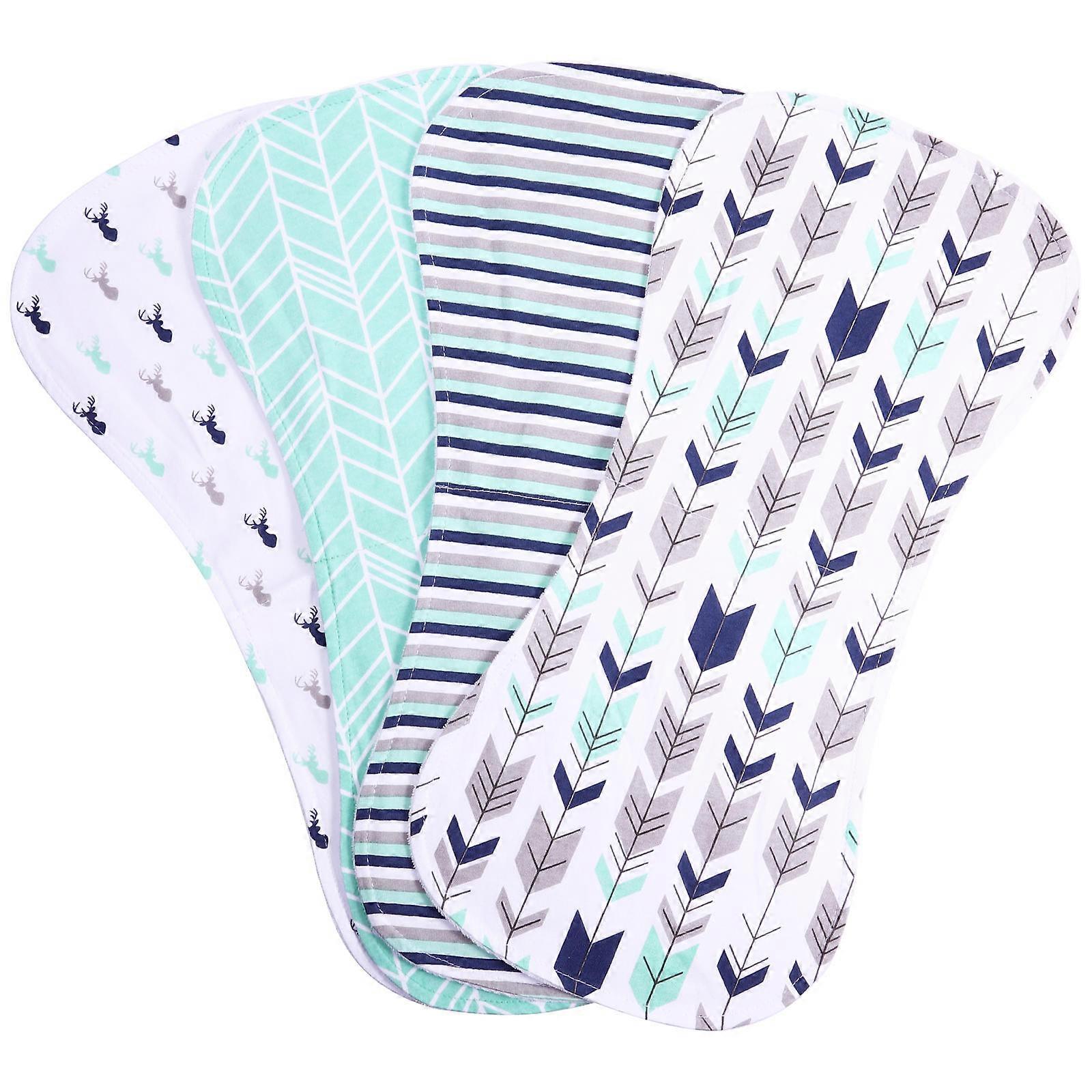 4 Pack Soft Gauze Burp Cloths – Lightweight, Breathable Baby Essentials for Newborns – Perfect Shower Parents