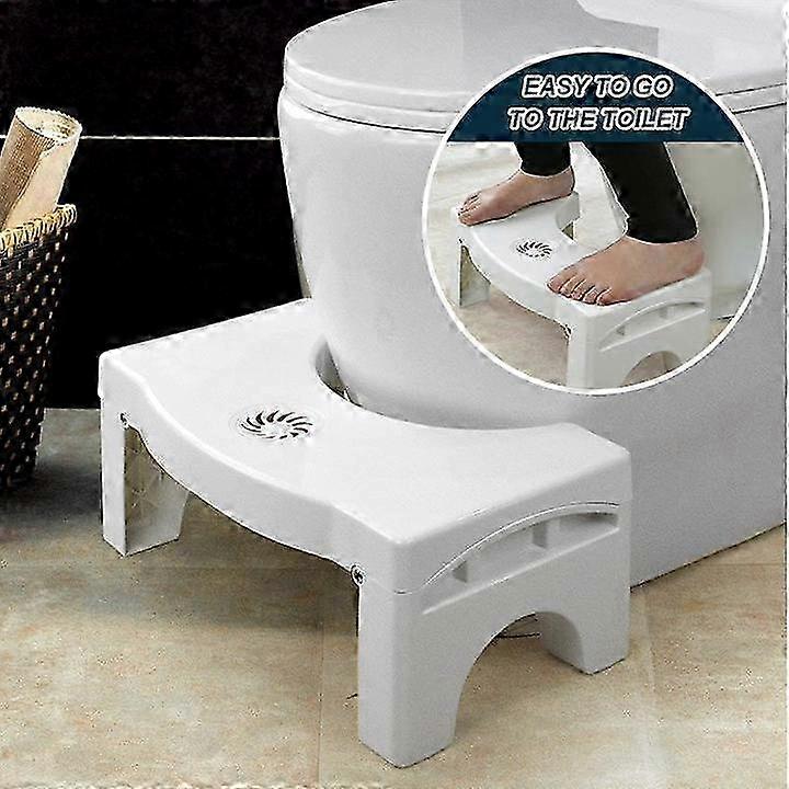 Foldable Squatty Potty Toilet Stool for Constipation Relief - Thickened Plastic