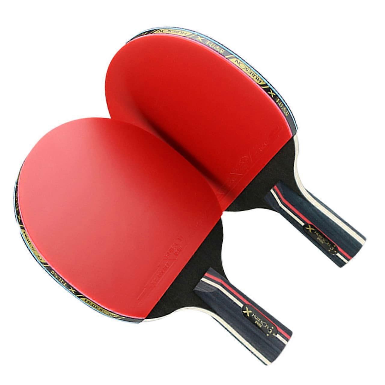 Table Tennis Bat with Non-Slip Handle for Professional Ping Pong Play, Three Star Bamboo Paddle