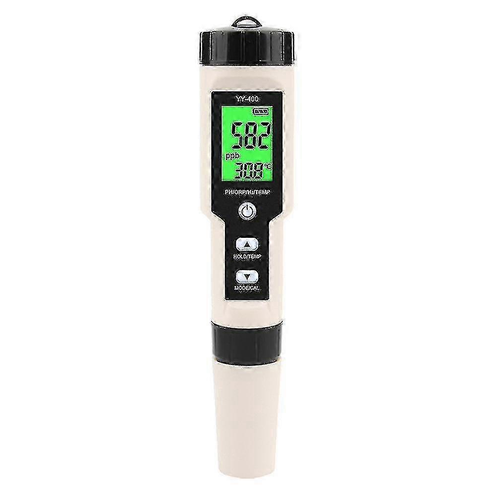 4-in-1 YY-400 pH/ORP/H2&TEMP Digital Tester for Aquarium Pool with Backlight