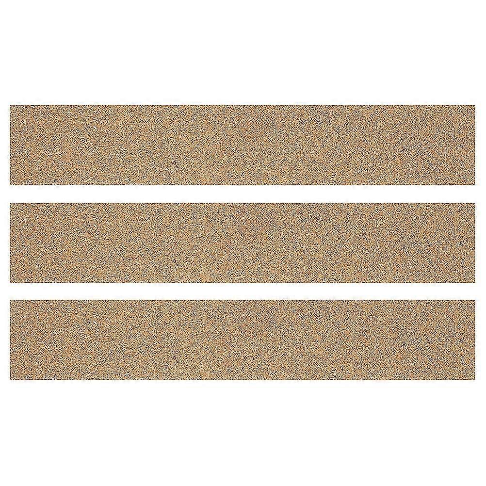 3Pcs Cork Wall Strips for Office Bulletin Boards, Message and Photo Display, Suitable for Various Decor Styles