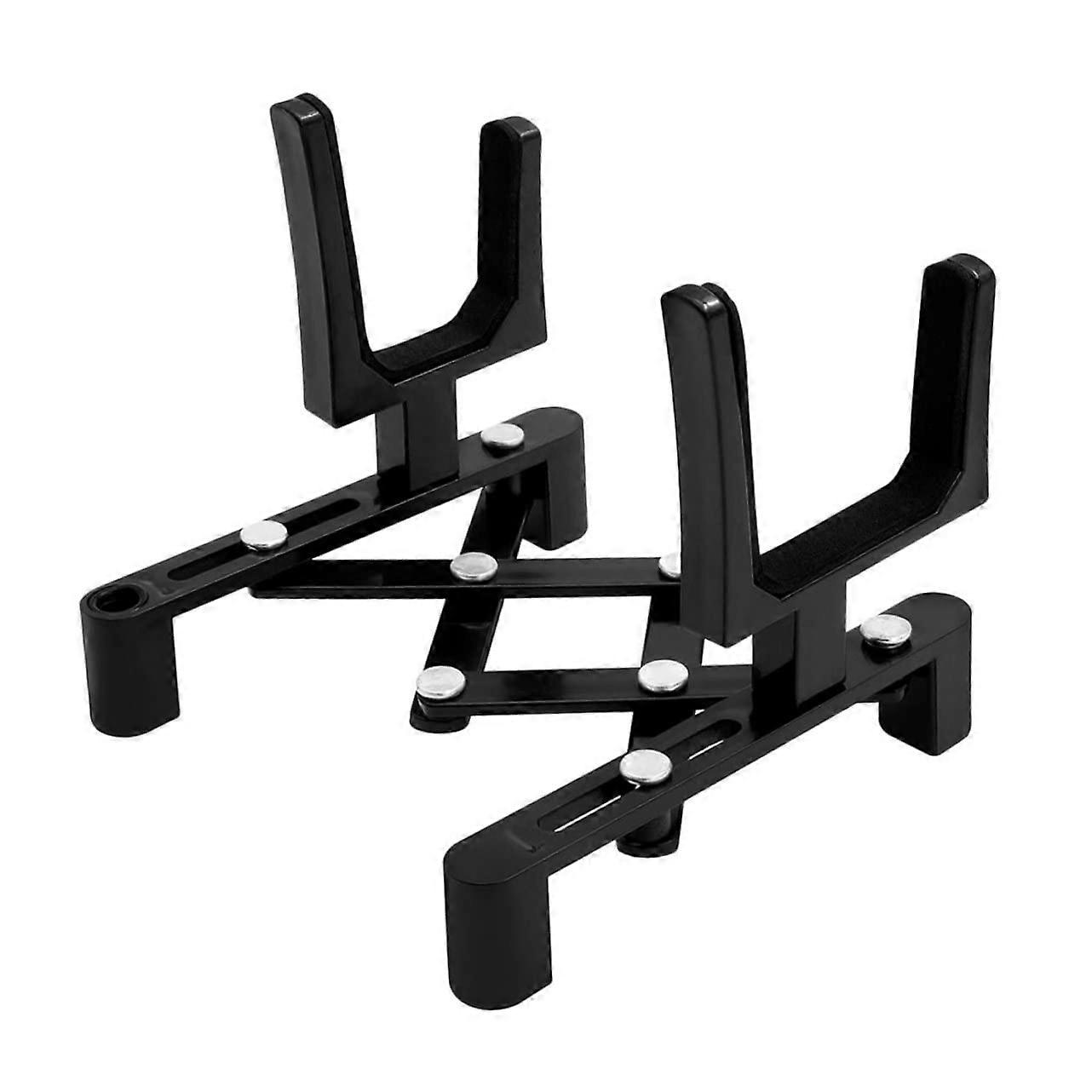 Black Violin Folding Stand Professional Violin Stand Bow Holder Sturdy and Scratchresistant for Home and Classroom