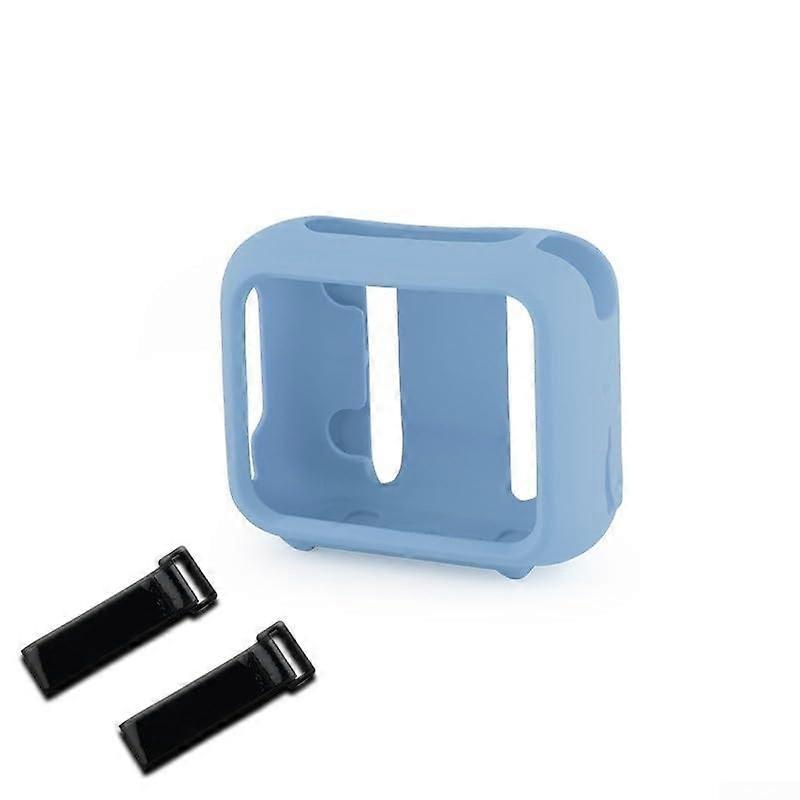 Robust silicone case for JBL Go 4, shockproof and practical for daily use, blue