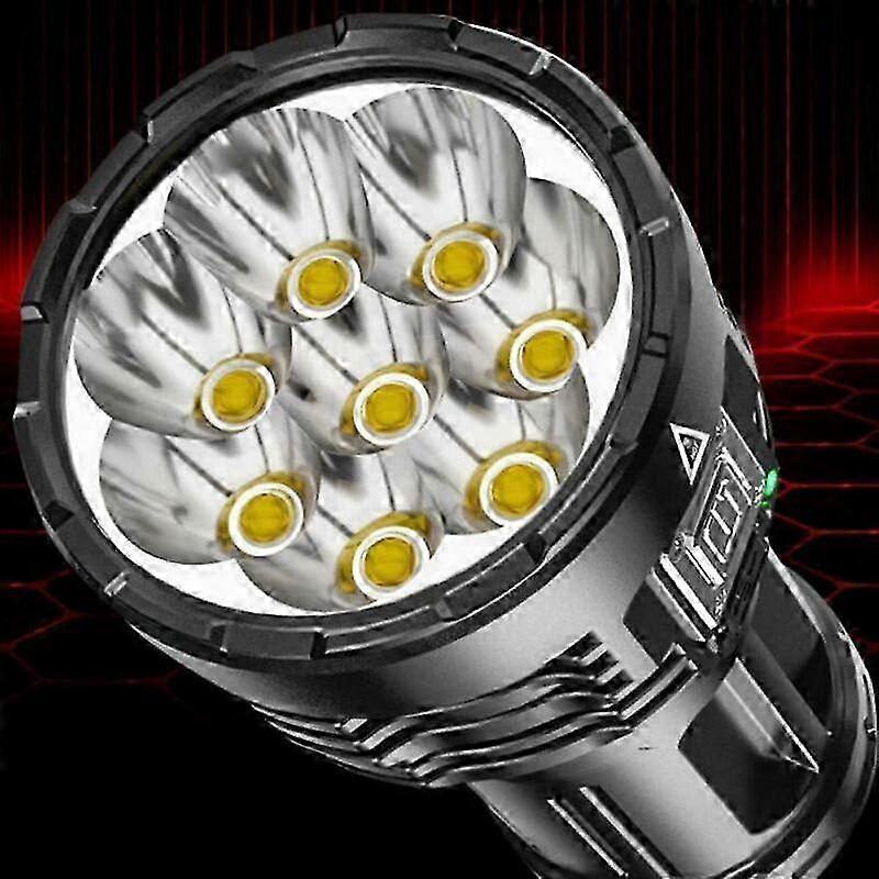 Super Bright 12000000LM LED Flashlight USB Rechargeable Tactical Torch .FAT7