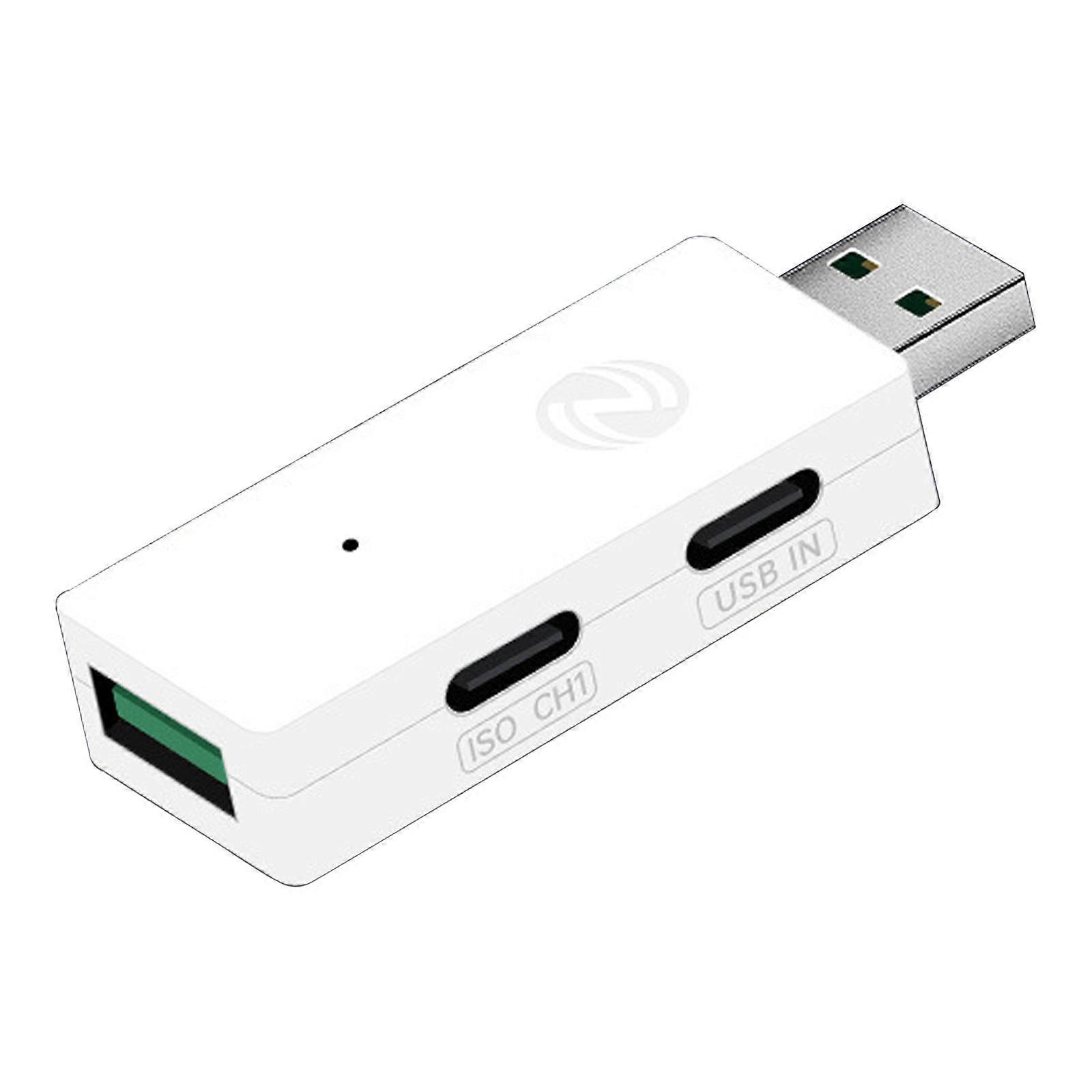 USB 2.0 Hub Isolator 3 Port Expansion USB Optocoupler Automatic Speed Recognition Multiple Protections