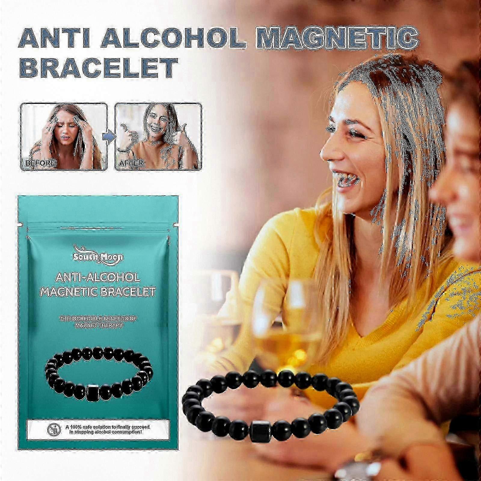 Anti Alcohol Magnetic Bracelet for Reducing Alcohol Consumption - Effective Solution for Alcohol Addiction Support