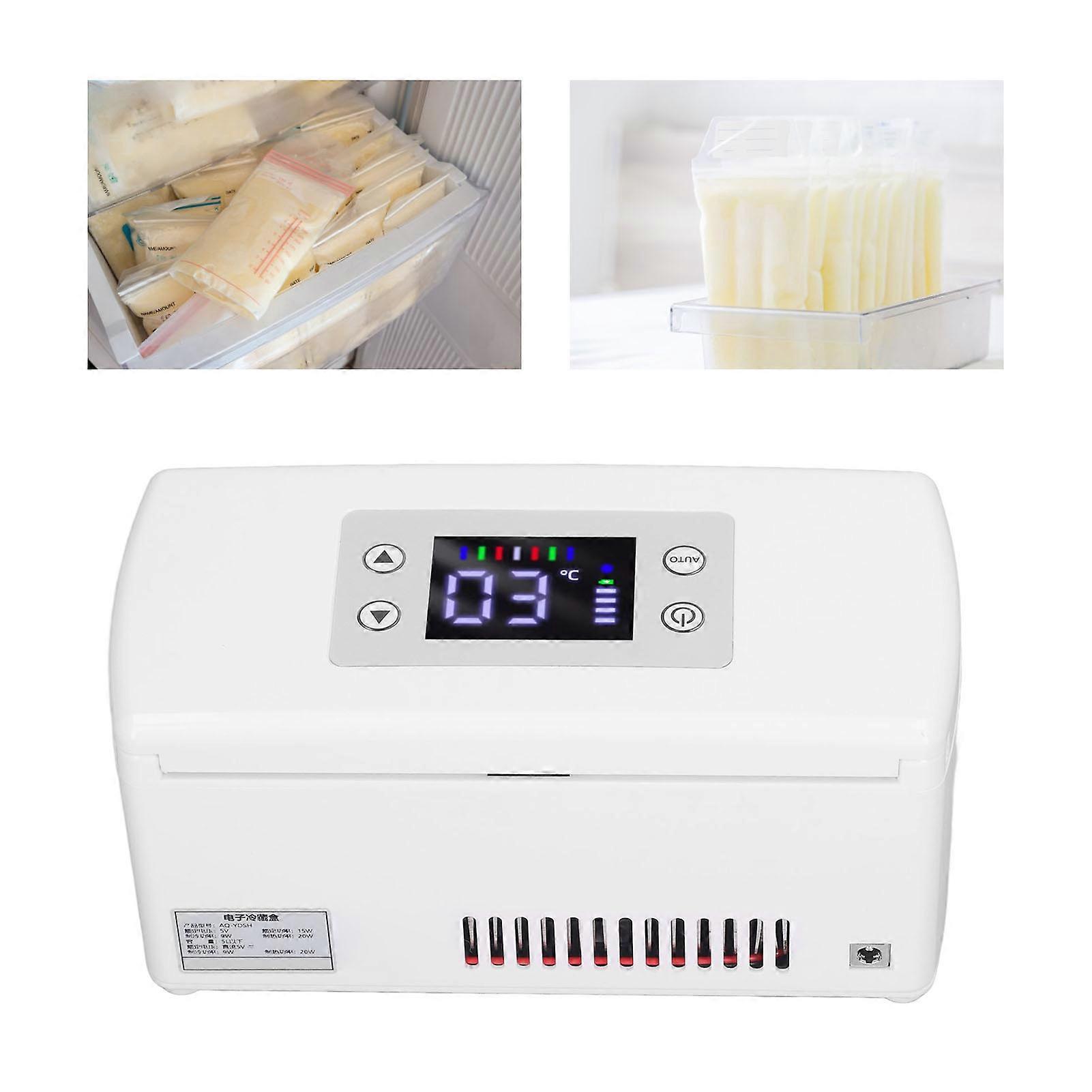 Insulin Cooler Travel Refrigerator Rechargeable Constant Temperature LCD Display Diabetic Supplies Refrigerator