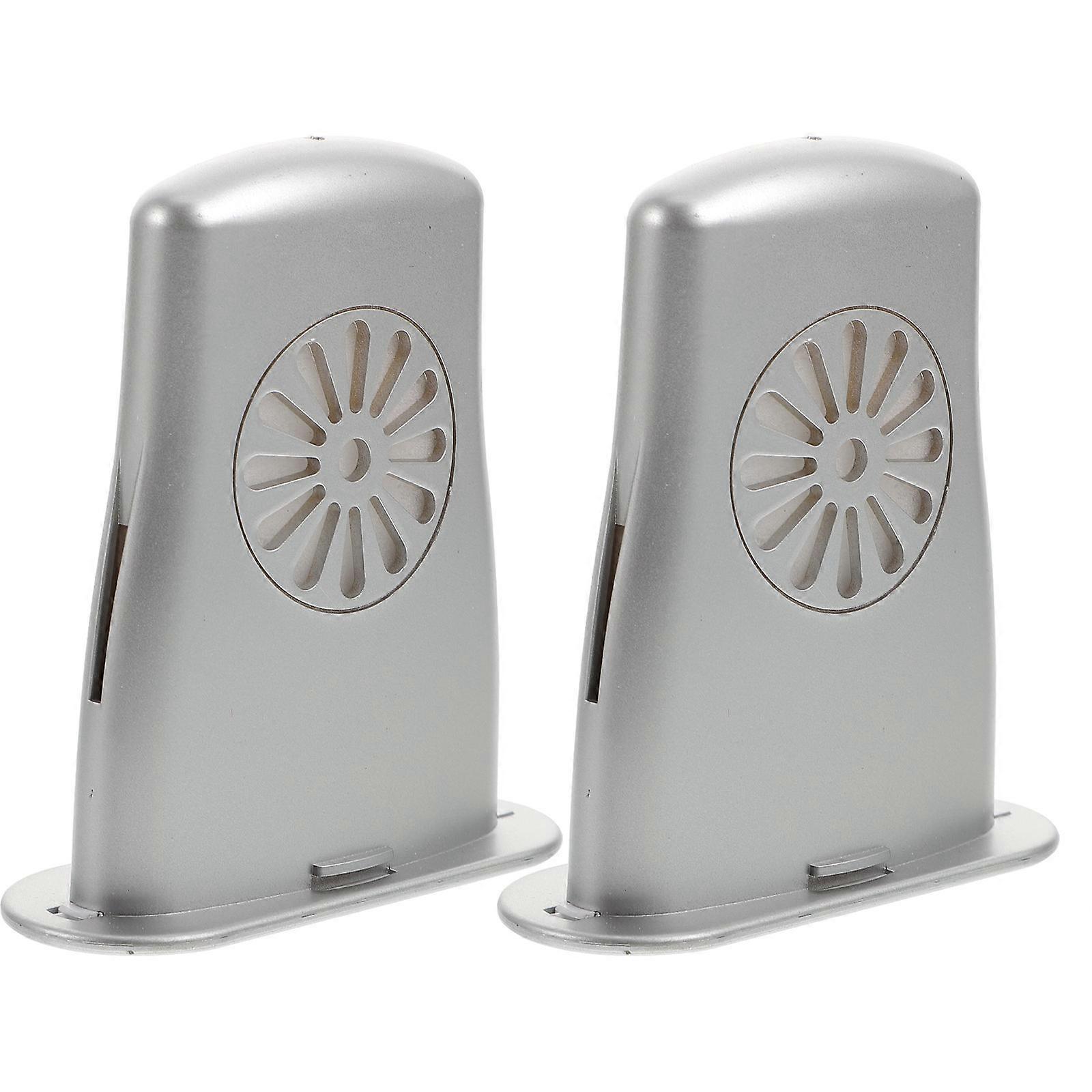 Umidificatore a pannello per chitarra per chitarre acustiche in plastica resistente colore argento 2 pezzi