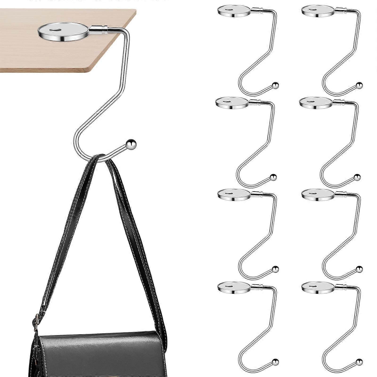 Desk Handbag Hook Purse Hook For Table Desk Bag Hook Diamond Shape Space-saving 8Pcs