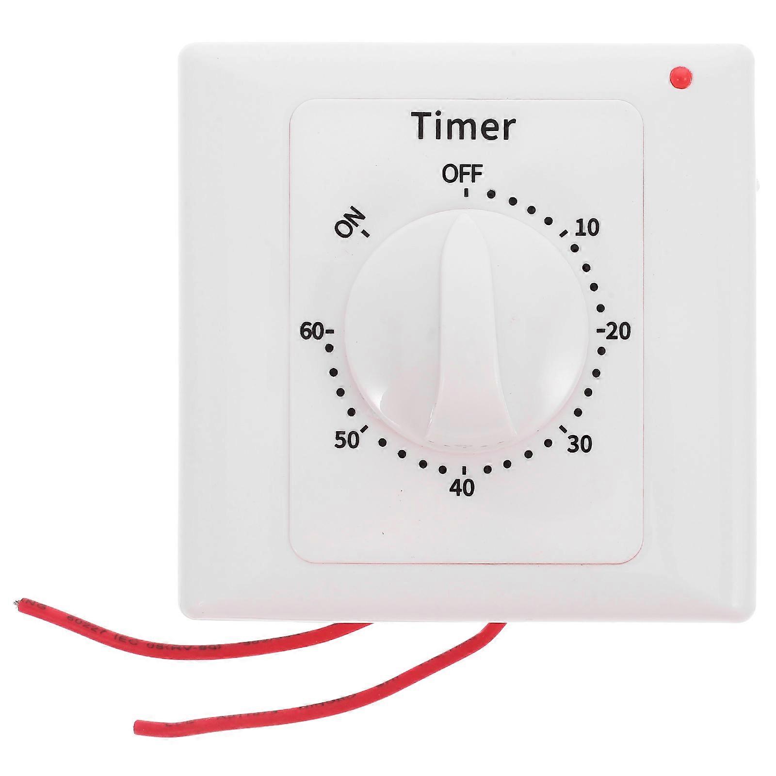 Timer Switch For Lights Time Control Switch For Residential Use 8.50X8.50X3.00CM Surface Mounted Design 1Pcs