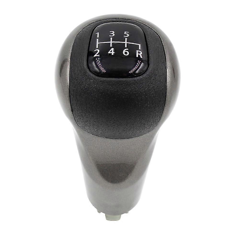 Gear Stick Knob 6 Gear Shifting Knob Head Leather Material Manual Replacement 1Set