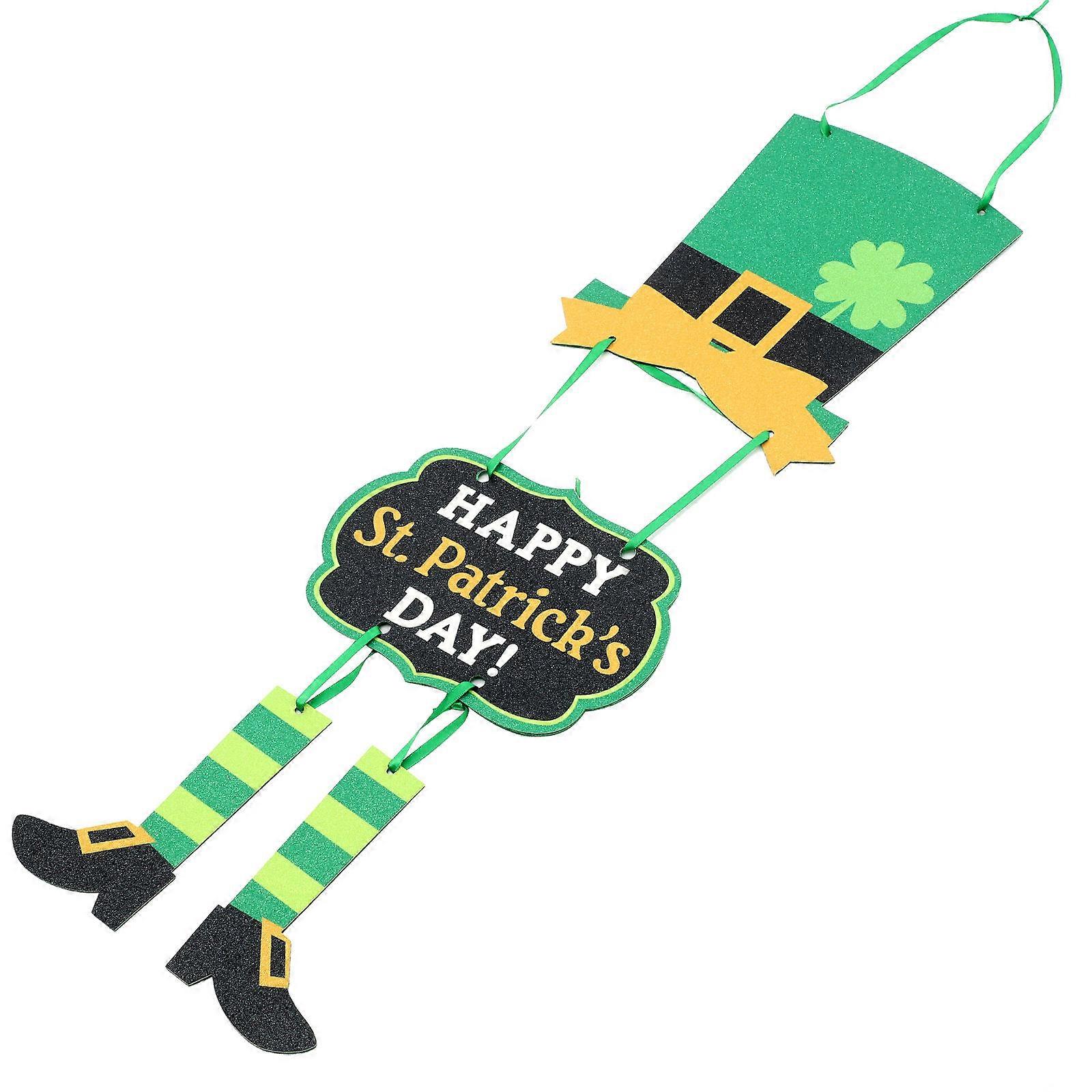 Front Door Sign Patricks Day Door Hangers Decoration 80CM x 33.5CM x 0.3CM 1Pack