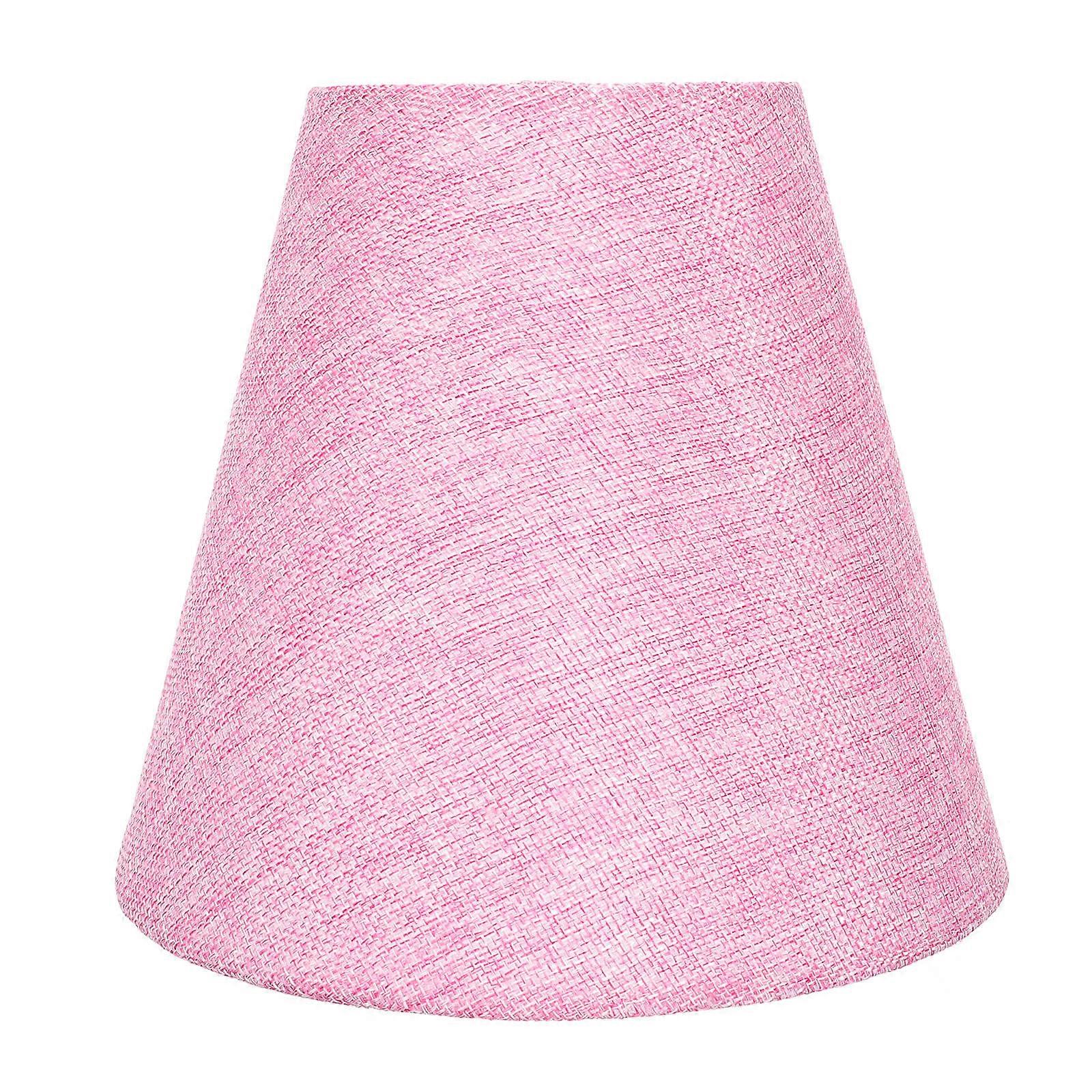 Replacement Lamp Shades Small Lamp Shade E14 Light Diffusion Pink 20x20cm Iron Cloth 1Pcs