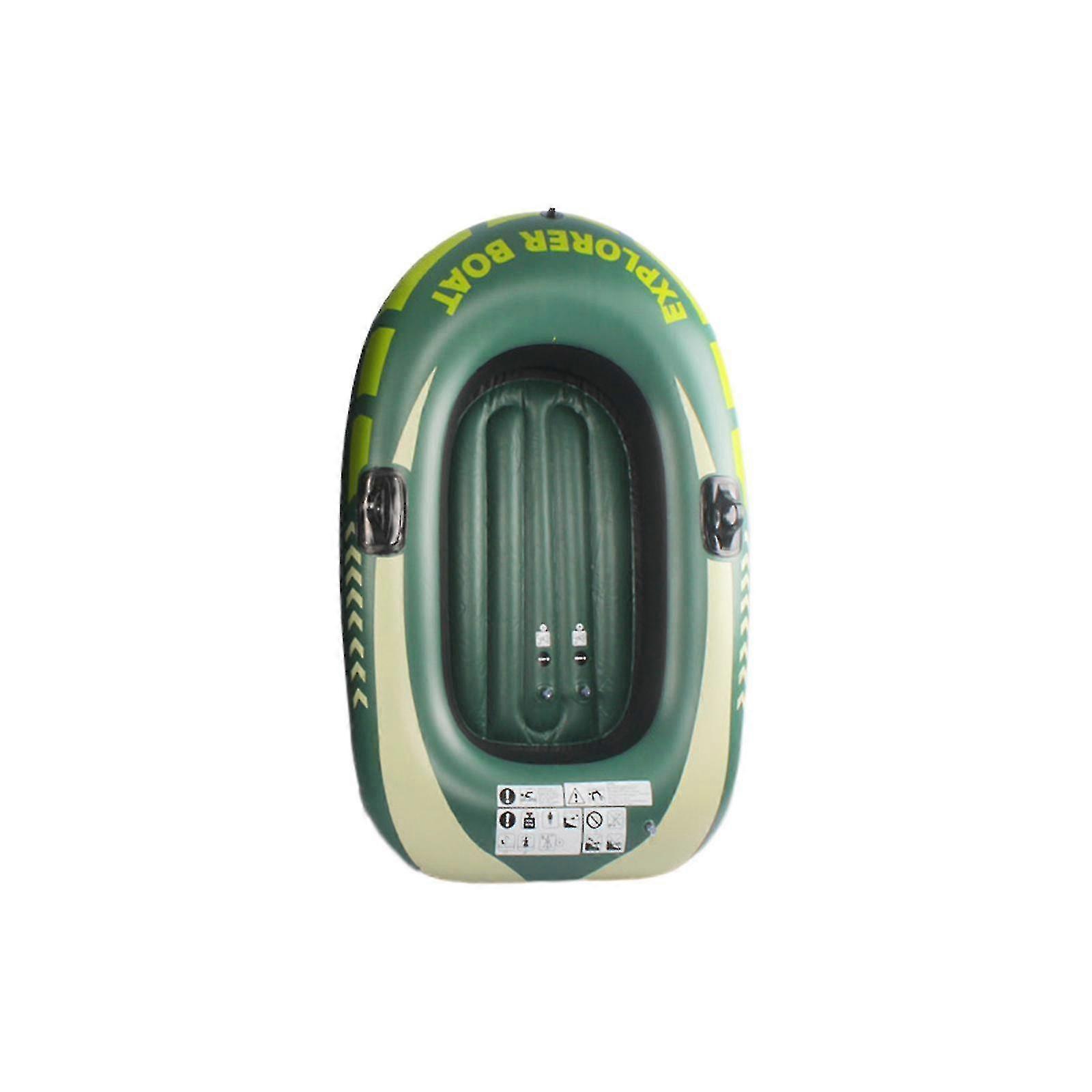 Schlauchboot Schlauchboot Boot Schwimmt Aufblasbares Kajak für Seen Reisen Angeln 1 Person Boot 2025