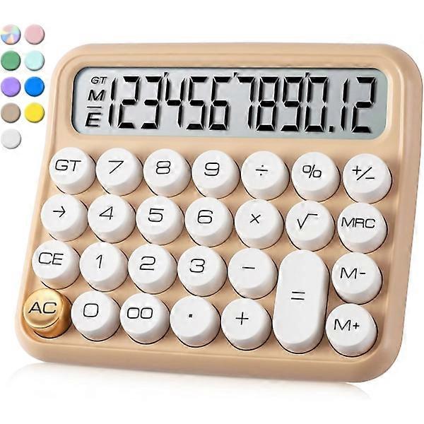 Standard Calculator 12 Digits, Large Desktop Display and Buttons, Calculator with Large LCD Screen for Office, School, Home