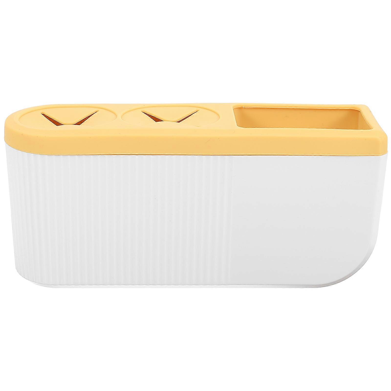 Electric Toothbrush Holders Bathroom Rectangular Shape Material Drainage Function 18X8X5CM 1Pack