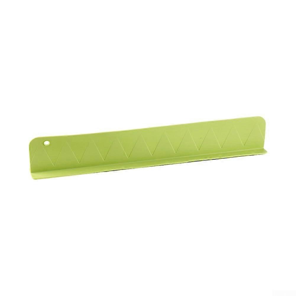 Raised silicone splash guard, for kitchen countertop, splash protection, silicone, no drilling, for drying surfaces (green)