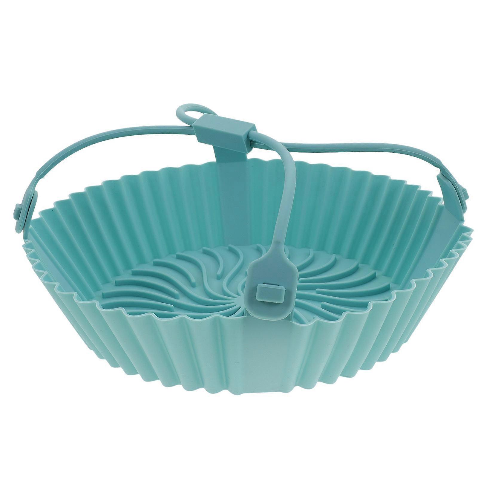 Air Fryer Silicone Pot Non-Stick Baking Liner Round Reusable for Cooking 7.9X7.9X1.8in 1Pack