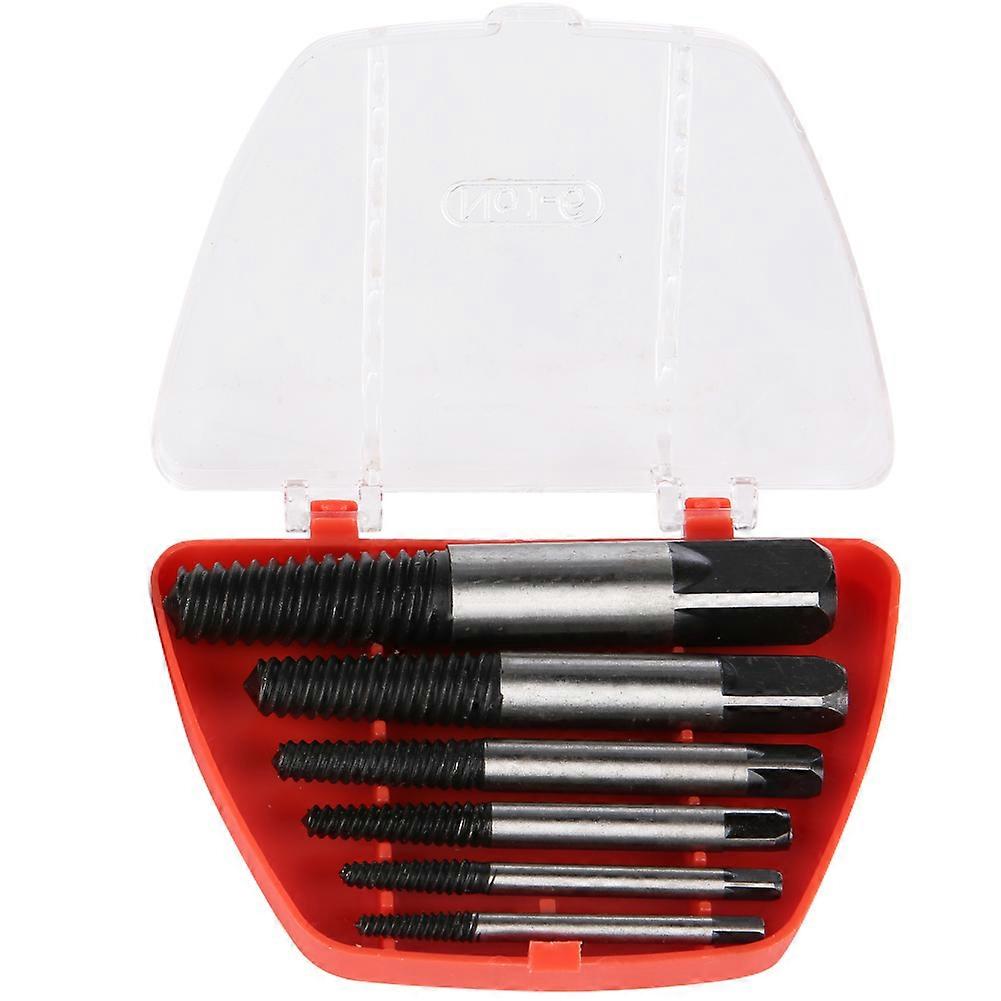 6pcs Water Pipe Broken Wire, Screw & Damaged Bolt Extractor and Remover Tool