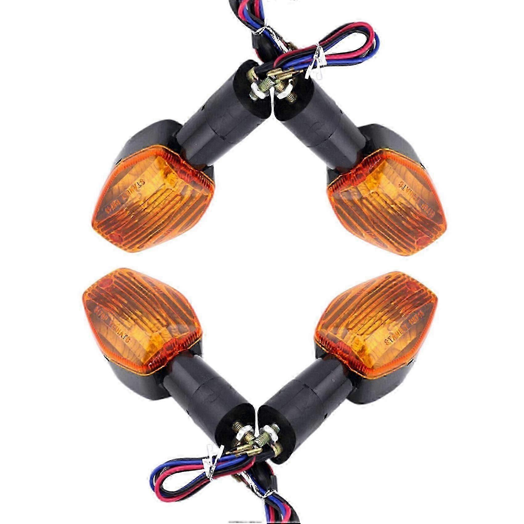 4X Motorcycle Steering Lamp Cornering Turn Signals Light Front and Rear for CBR600 CBR600RR F5 F4I