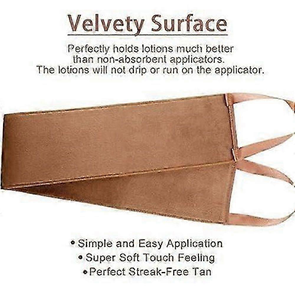 Self Tanning Mitt Applicator Kit, Back Lotion Applicators For Back, Exfoliator Glove and Finger Face Mitt Brown 70.5cm/7.5*9.5/16.5*20.5/15.5*22cm