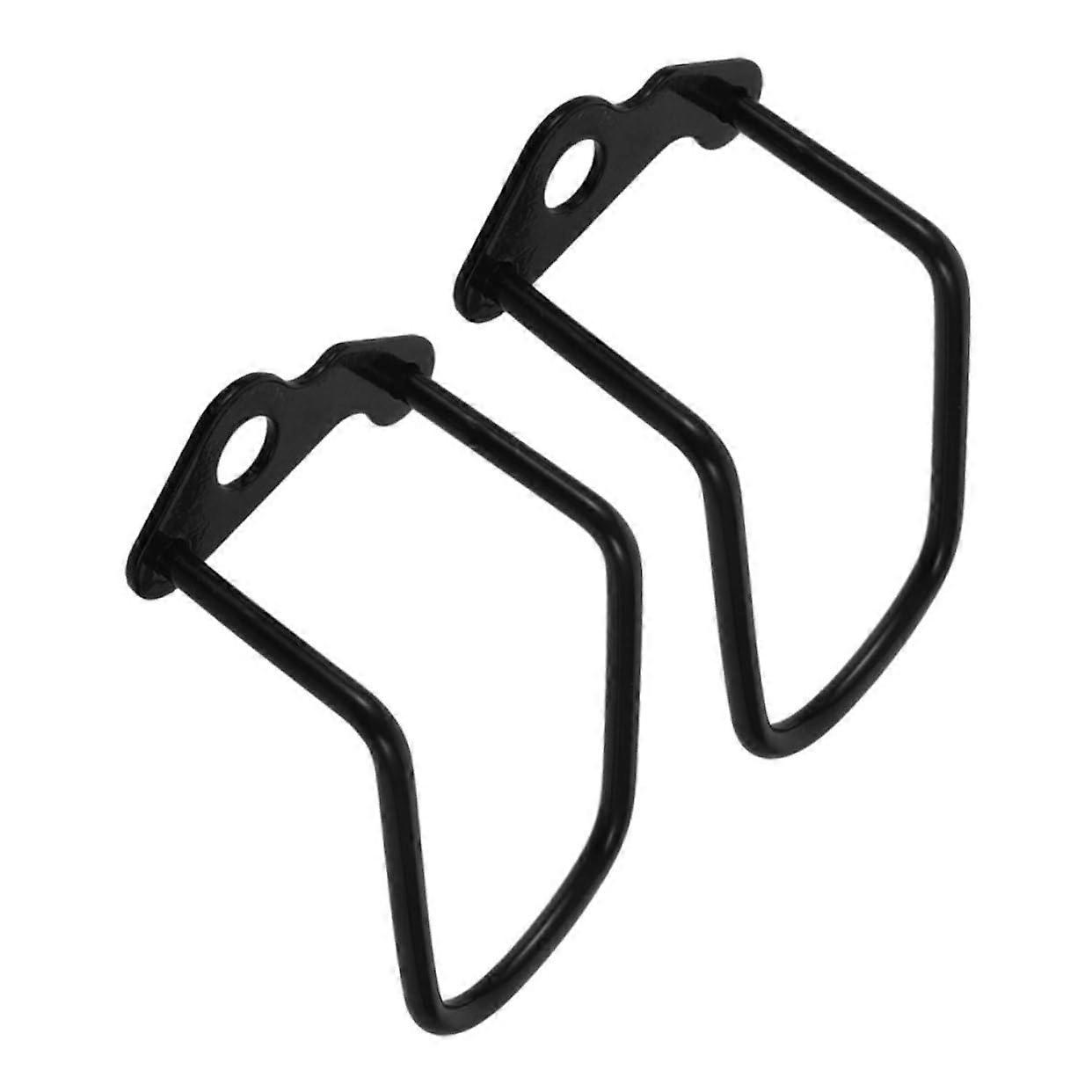 Rear Derailleur Protector Pack Of 2 - Universal Bicycle Derailleur Guard Iron Black Compatible With Most Models